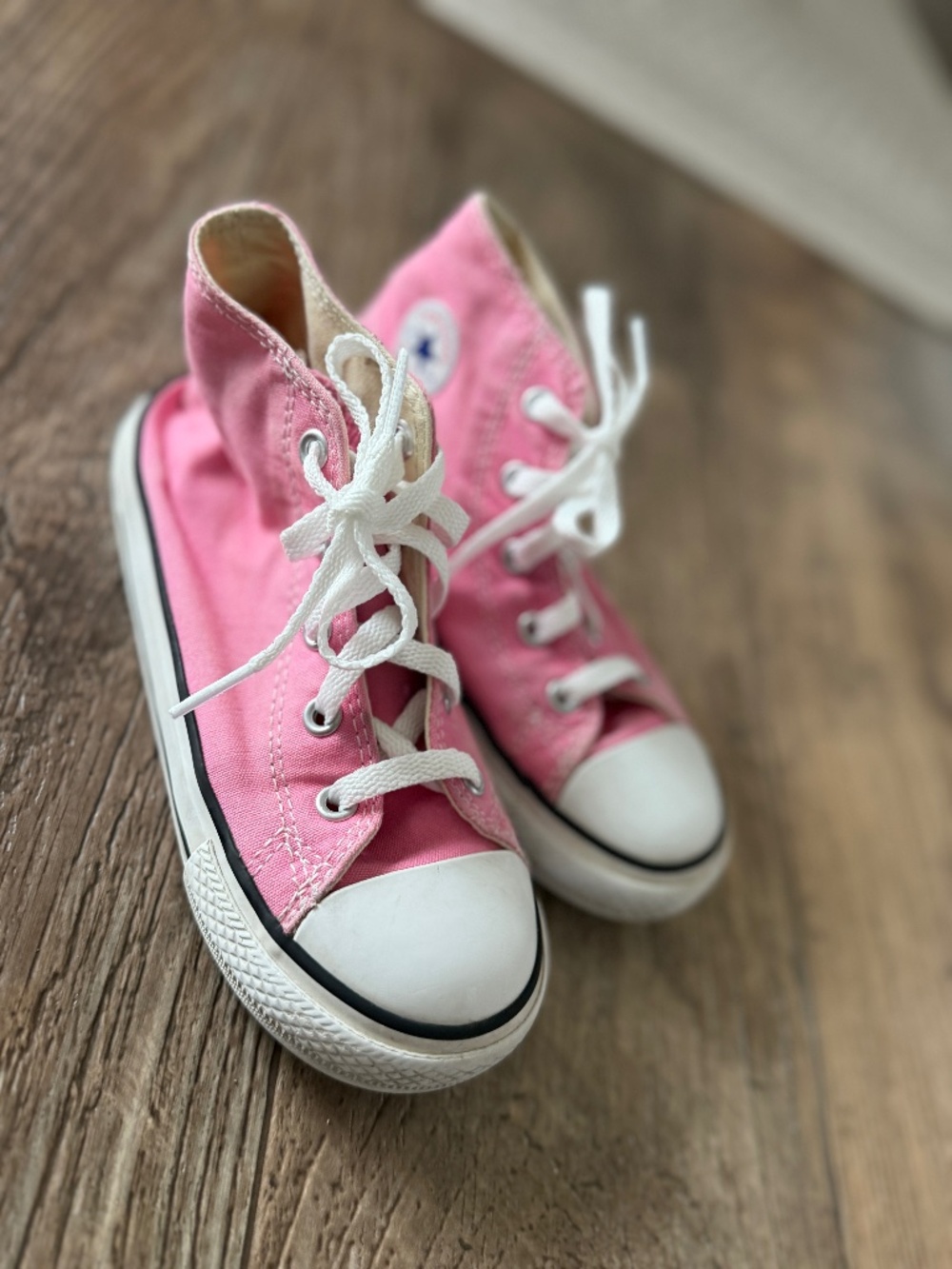 Converse | Pink and White Classic High Top Converse Sneakers